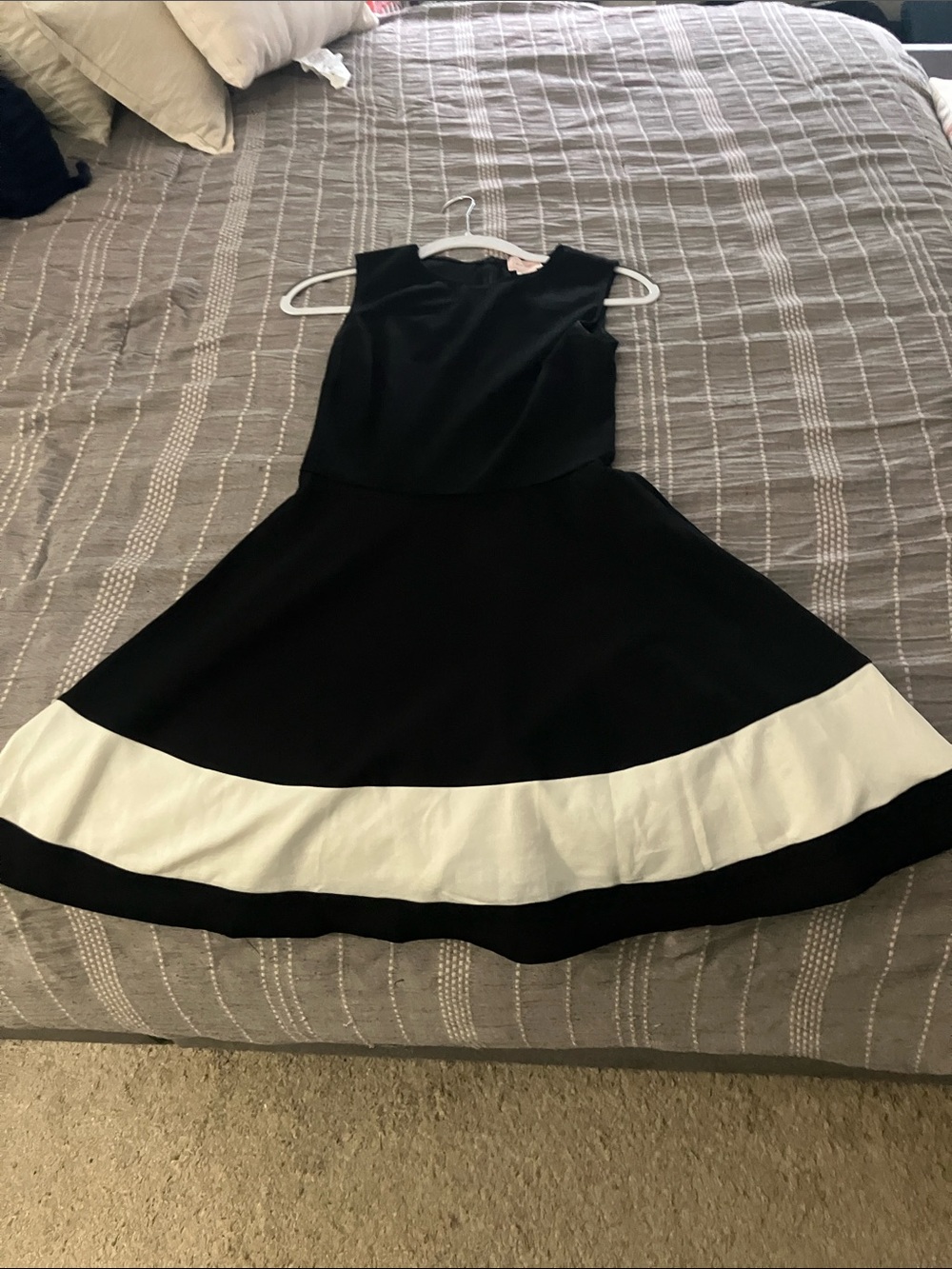 Black and white Women's Flared dress